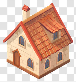 Cute House - Small Cute Doodle House Transparent PNG
