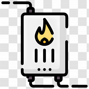 Water Heater - Gas Heater With Fire Icon Transparent PNG