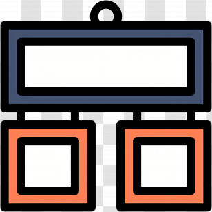 Photo Frames - Hanging Sign With Two Panels Transparent PNG