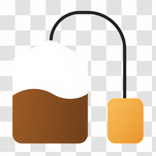 Tea Bag - Brown Tea Bag Illustration Transparent PNG