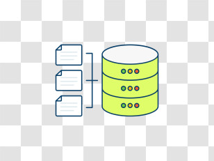 Data Collecting - Database With Connected Files Transparent PNG