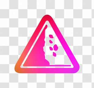 Warning Sign Triangle Logo Font - Yellow Transparent PNG