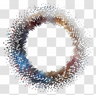 Dotted Circle - Abstract Dotted Circle Design Transparent PNG