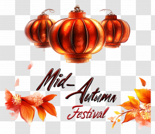 Mid Autumn Festival - Mid-Autumn Festival Lanterns Transparent PNG