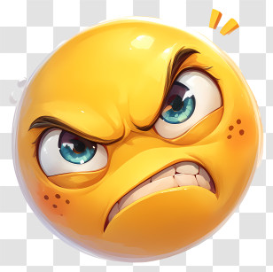 Mad Emoji - Angry Emoji Face Transparent PNG