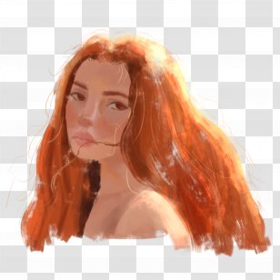 Brown Hair Coloring Portrait Red - Cartoon Transparent PNG