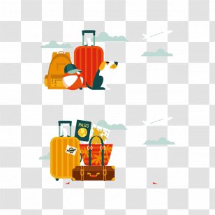 Clip Art - Suitcase - Creative Travel Transparent PNG