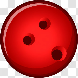 Icon - Red Bowling Ball Transparent PNG