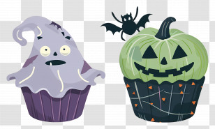 Halloween Cupcakes - Scary Halloween Cupcakes For Festive Treats Transparent PNG