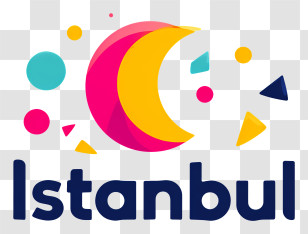 Istanbul - Istanbul Colorful Moon Logo Transparent PNG
