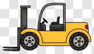 Forklift Truck - Turquoise Forklift For Lifting Transparent PNG