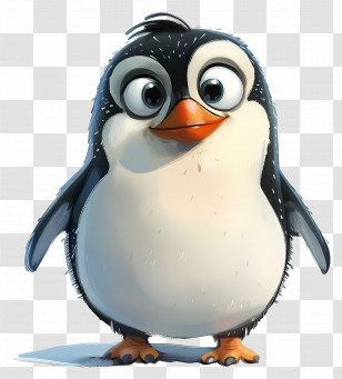 Cartoon Penguin - Cute Cartoon Penguin Transparent PNG