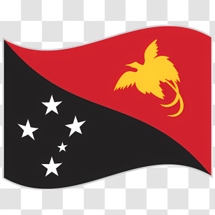 Papua New Guinea Flag - Papua New Guinea National Flag Transparent PNG