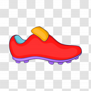 Football Boots - Red Soccer Shoe Illustration Transparent PNG