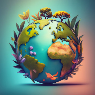 Earth Day - Earth Illustration With Nature Harmony Transparent PNG