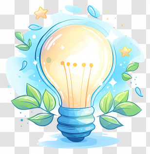 Light Bulb - Eco-Friendly Light Bulb Illustration Transparent PNG