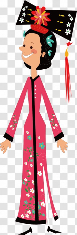 Qing Dynasty Woman Clip Art - Tree - Women Of The Transparent PNG
