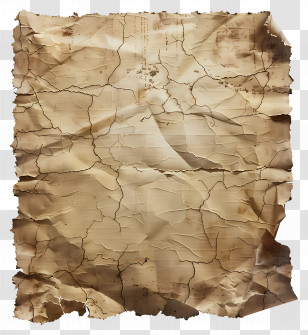 Old Ripped Paper - Aged Crumpled Textured Paper Transparent PNG