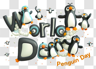 World Penguin Day - World Penguin Day Celebration Transparent PNG