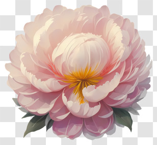 Pink Peony - Pink Peony Flower Illustration Transparent PNG