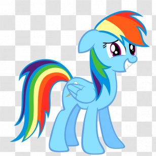 Rainbow Dash Rarity Applejack Pony Pinkie Pie - Nervous Transparent PNG