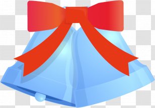Jingle Bells Christmas - Ribbon - Games Electric Blue Transparent PNG