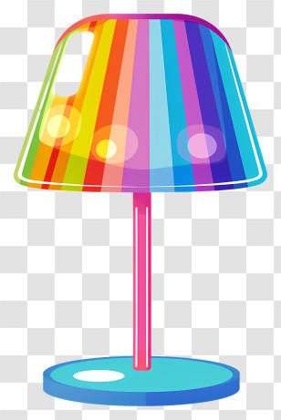 Lamp Rainbow - Colorful Rainbow Table Lamp Transparent PNG