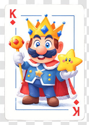 King Playing Card - Cartoon King Playing Card Transparent PNG
