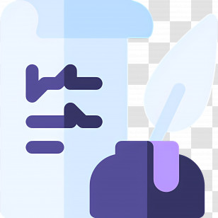 Feather Ink - Ink And Paper Transparent PNG