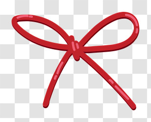 Red Ribbon - Red Ribbon Bow For Decorations Transparent PNG