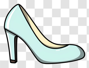 High Heeled Shoes - Light Blue High Heel Shoe Illustration Transparent PNG