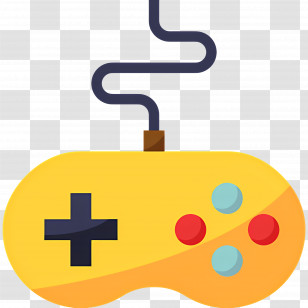 Game Controller - Yellow Game Controller Icon Transparent PNG