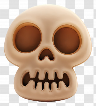 3d Skull - Cartoon Skull Illustration Transparent PNG