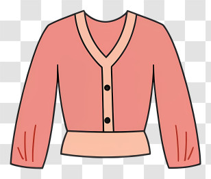 Clothing - Pink Cardigan Clothing Transparent PNG