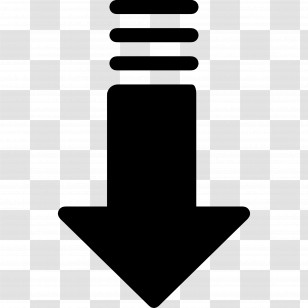Arrow Down - Bold Downward Arrow Icon Transparent PNG