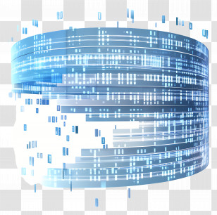 Data Corruption - Digital Data Stream Visualization Transparent PNG