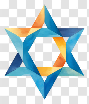 Star Of David - Colorful Star Of David Transparent PNG