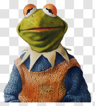 Kermit The Frog - Green Frog Puppet Character Transparent PNG