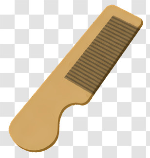 Icon - Wooden Comb For Hair Grooming Transparent PNG