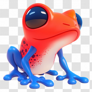 Poison Dart Frog - Colorful Frog Illustration Transparent PNG