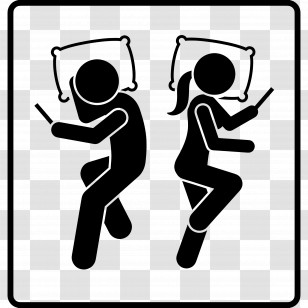 Sleeping Couple - Sleeping Couple Icon Transparent PNG