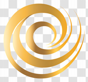 Golden Swirl Design - Golden Spiral Symbol For Modern Design Transparent PNG