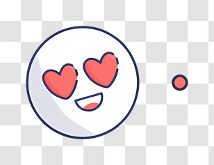 Heart Emoji - Heart Eyes Emoji Transparent PNG