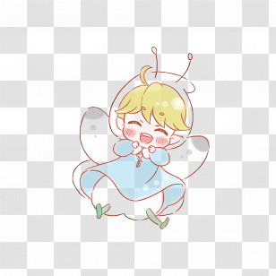 Rilu Rilu Fairilu - Happy Fairy In Blue Outfit Transparent PNG