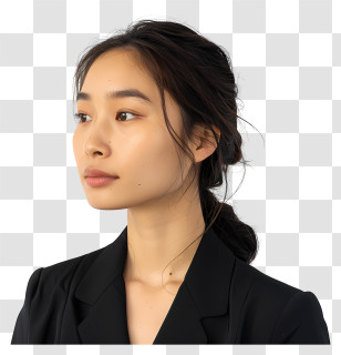 Asian Business Woman - Profile Of A Woman Transparent PNG