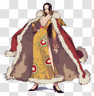 Boa Hancock - Elegant Anime Character In Fancy Outfit Transparent PNG