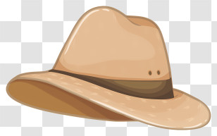 Straw Hat - Casual Straw Hat Illustration Transparent PNG