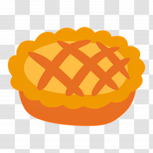 Pumpkin Pie - Delicious Baked Pie Transparent PNG