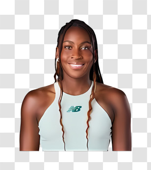 Coco Gauff - Person In Sportswear Smiling Transparent PNG