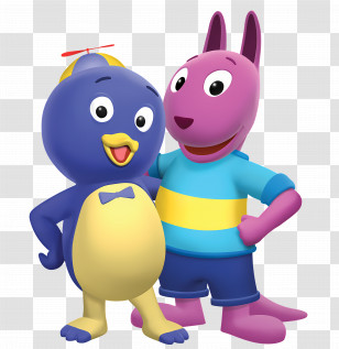 Backyardigans - Blue And Purple Cartoon Characters Transparent PNG